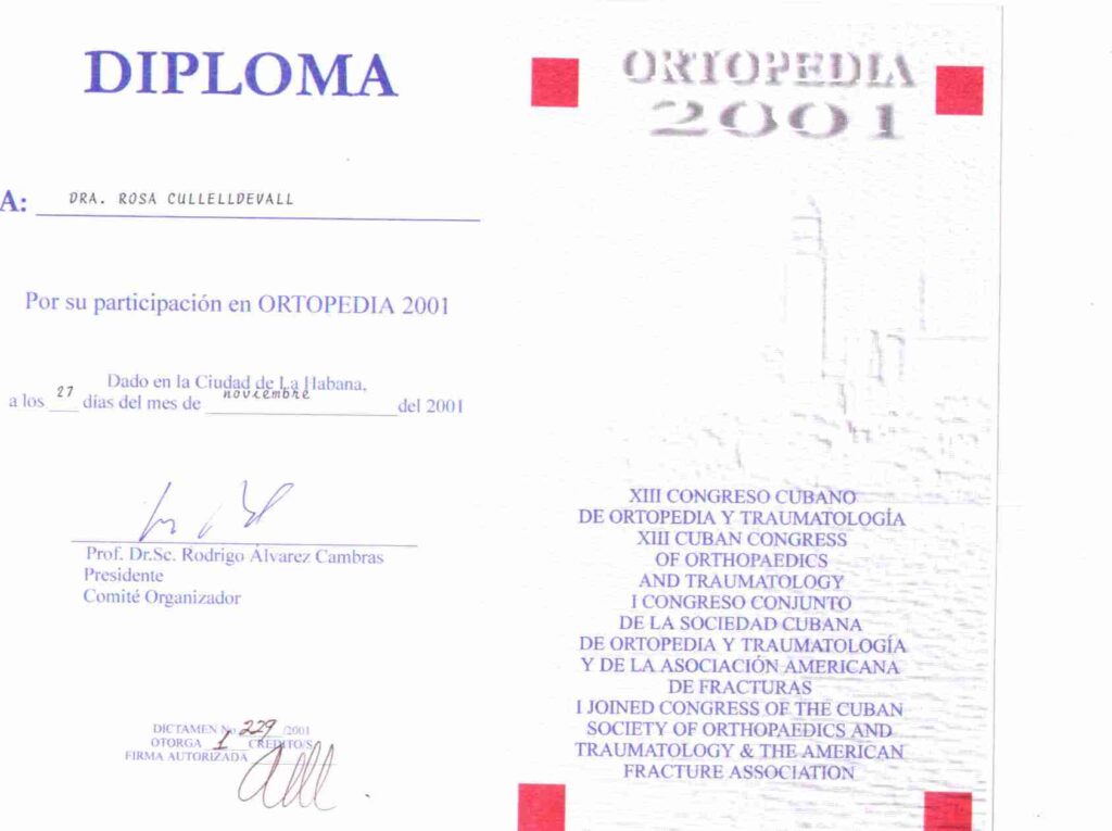 Trayectoria internacional y reconocimientos Diploma 1024x765