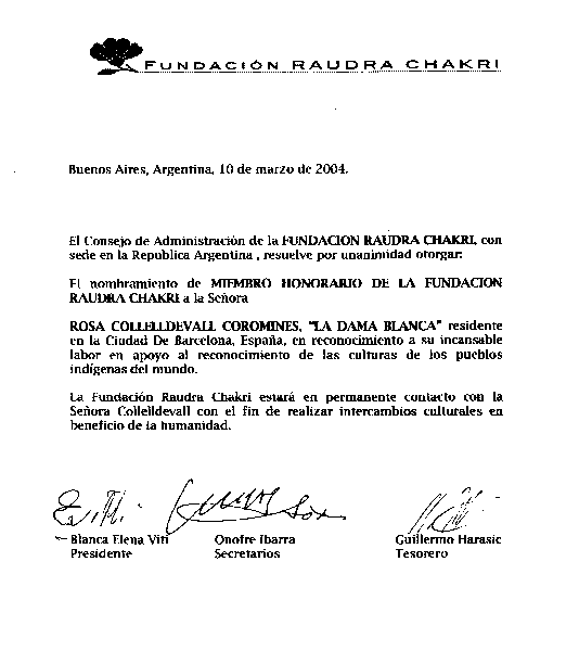 Trayectoria internacional y reconocimientos fundacion raudra chakri.gif